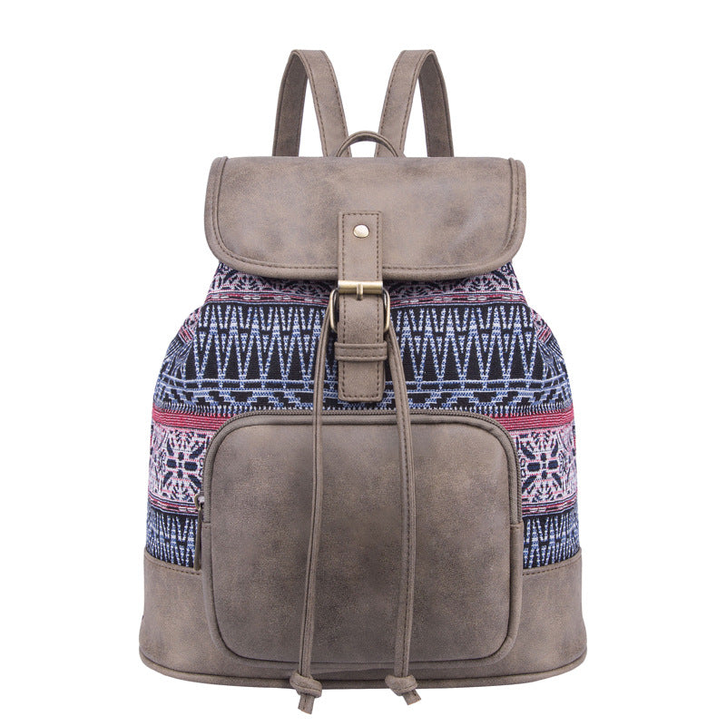 Wholesale PU Retro Western Style Backpack
